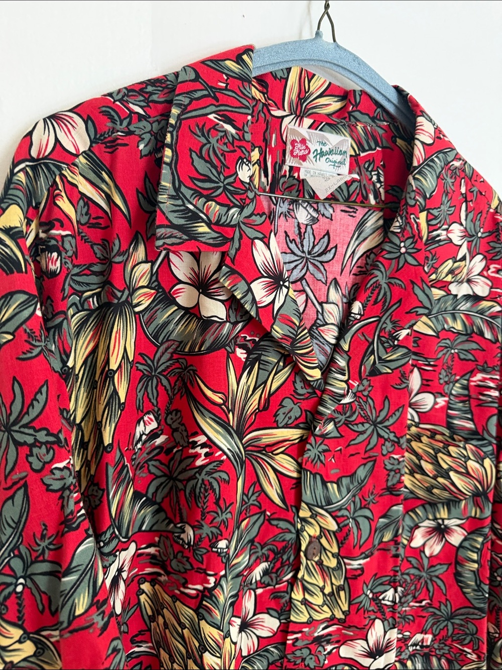 Hilo Hattie Red Tropical Print Hawaiian Shirt XXL - Picture 3 of 7